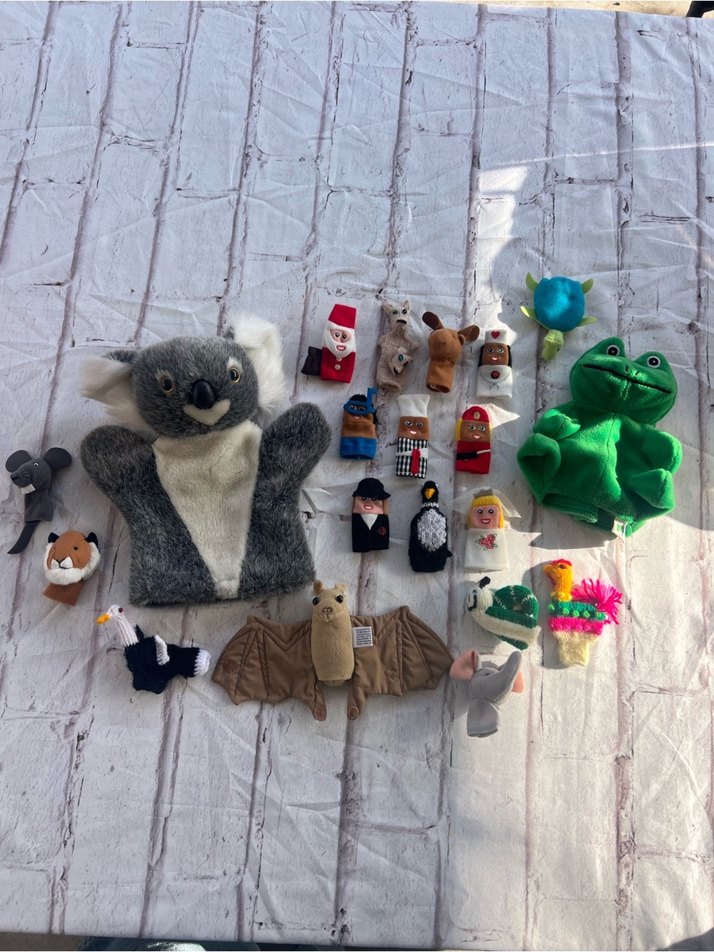 Finger and Hand Puppets lot of 20